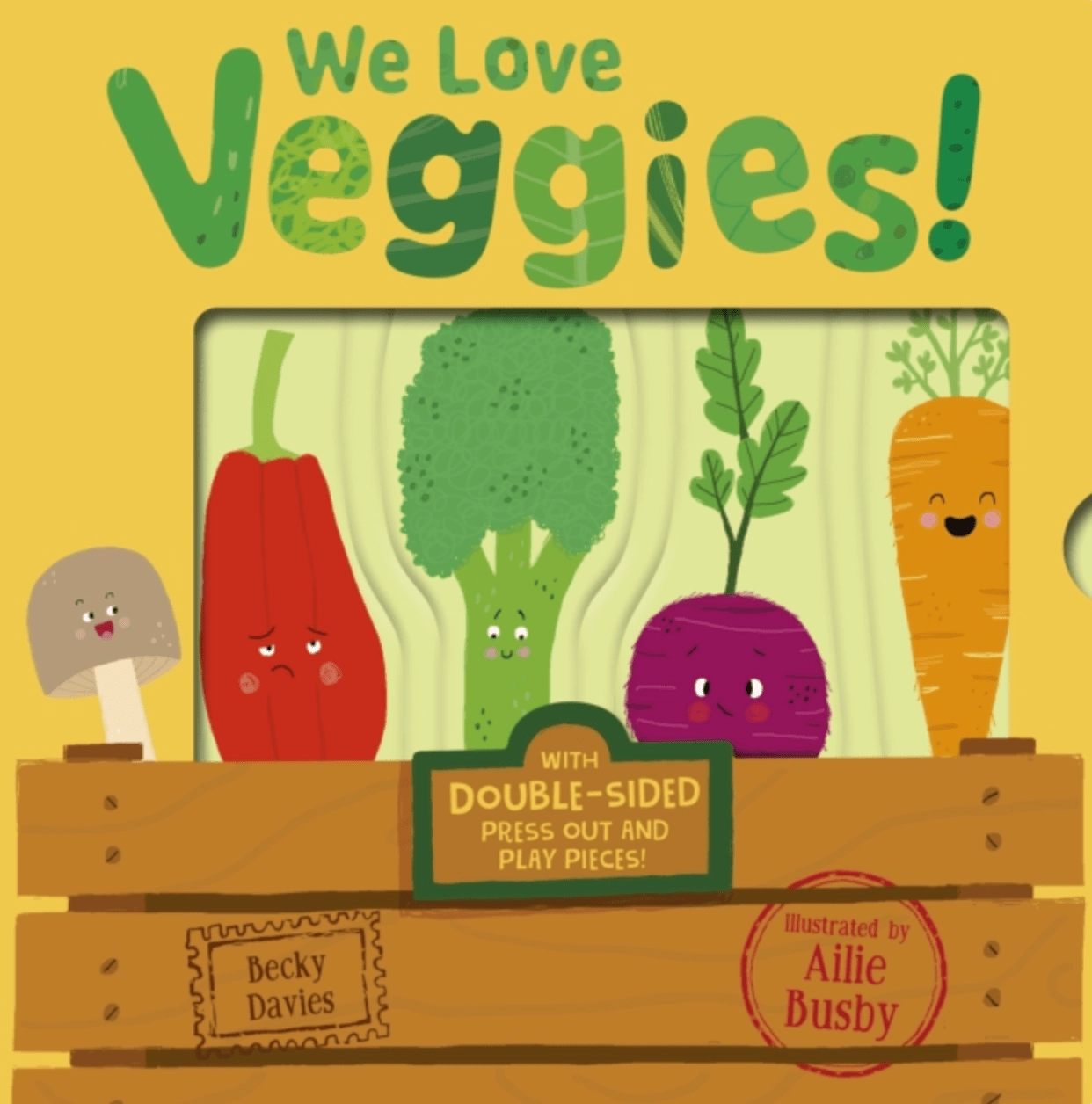 We Love Veggies Board Book Household Items