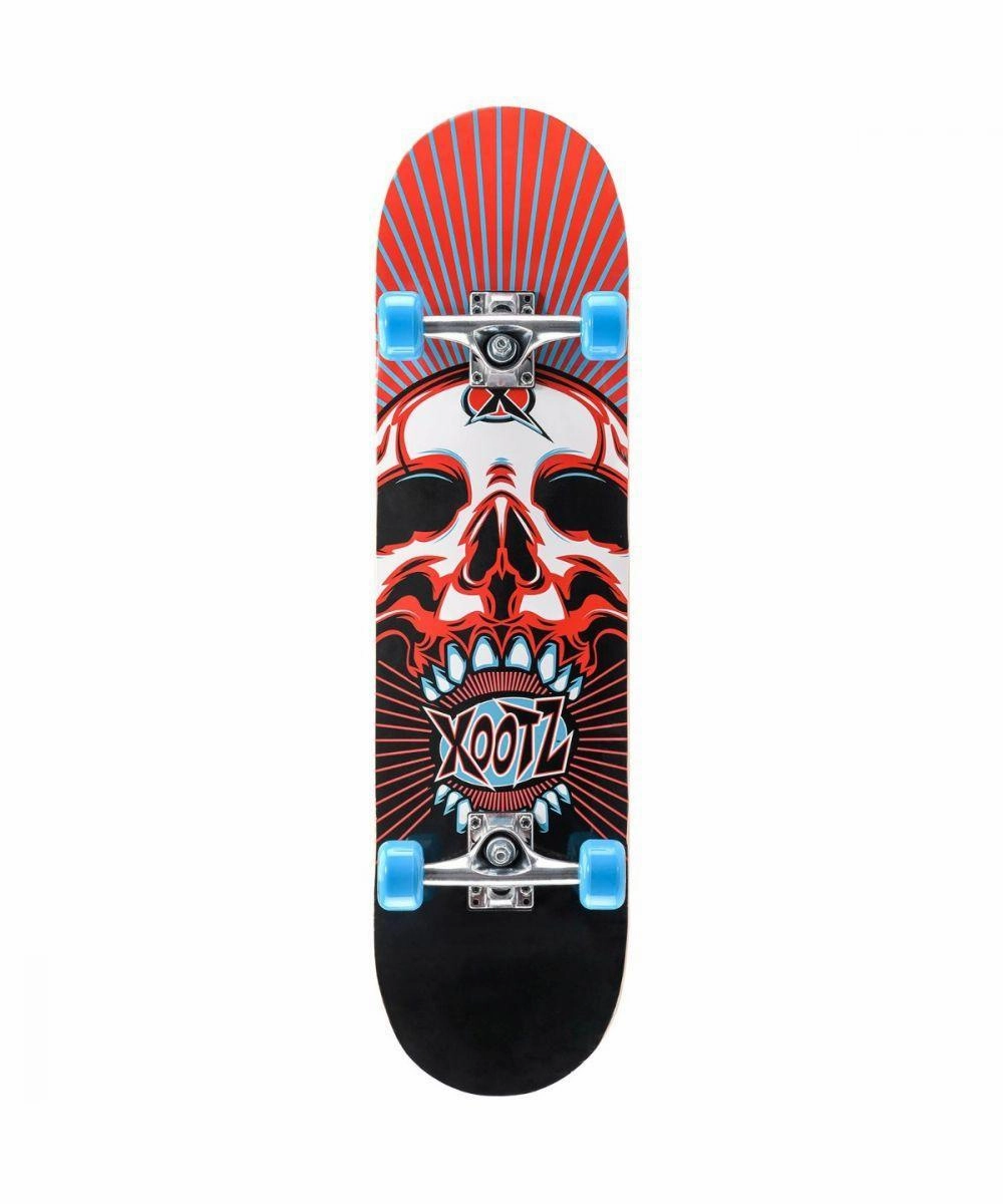 Space Travel Energy Efficiency XOOTZ Double Kick Double Kick, 31-Inch, Trick Skateboard, Skull