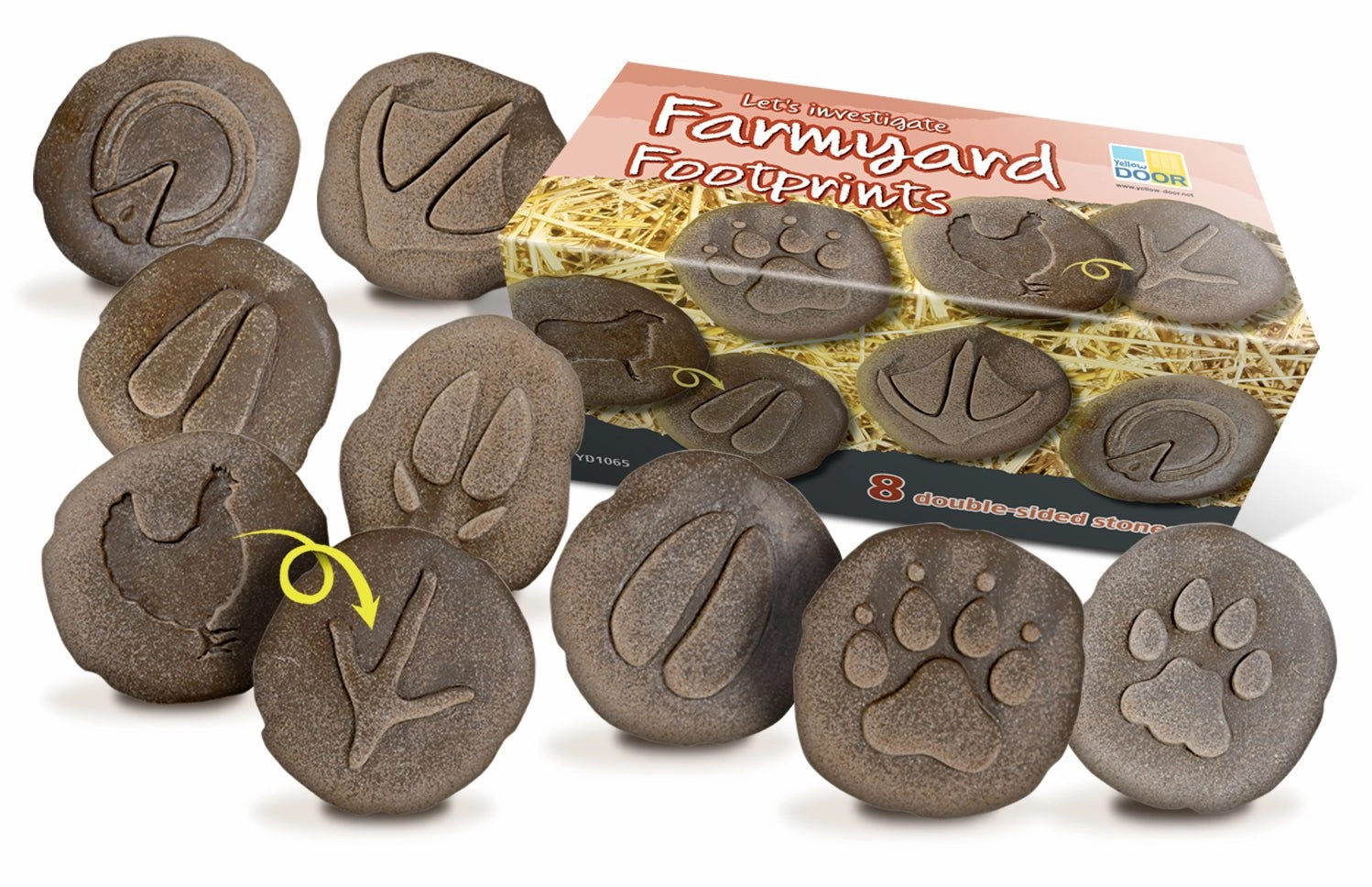 Number Game Park Creation Yellow Door Farmyard Footprint Stones