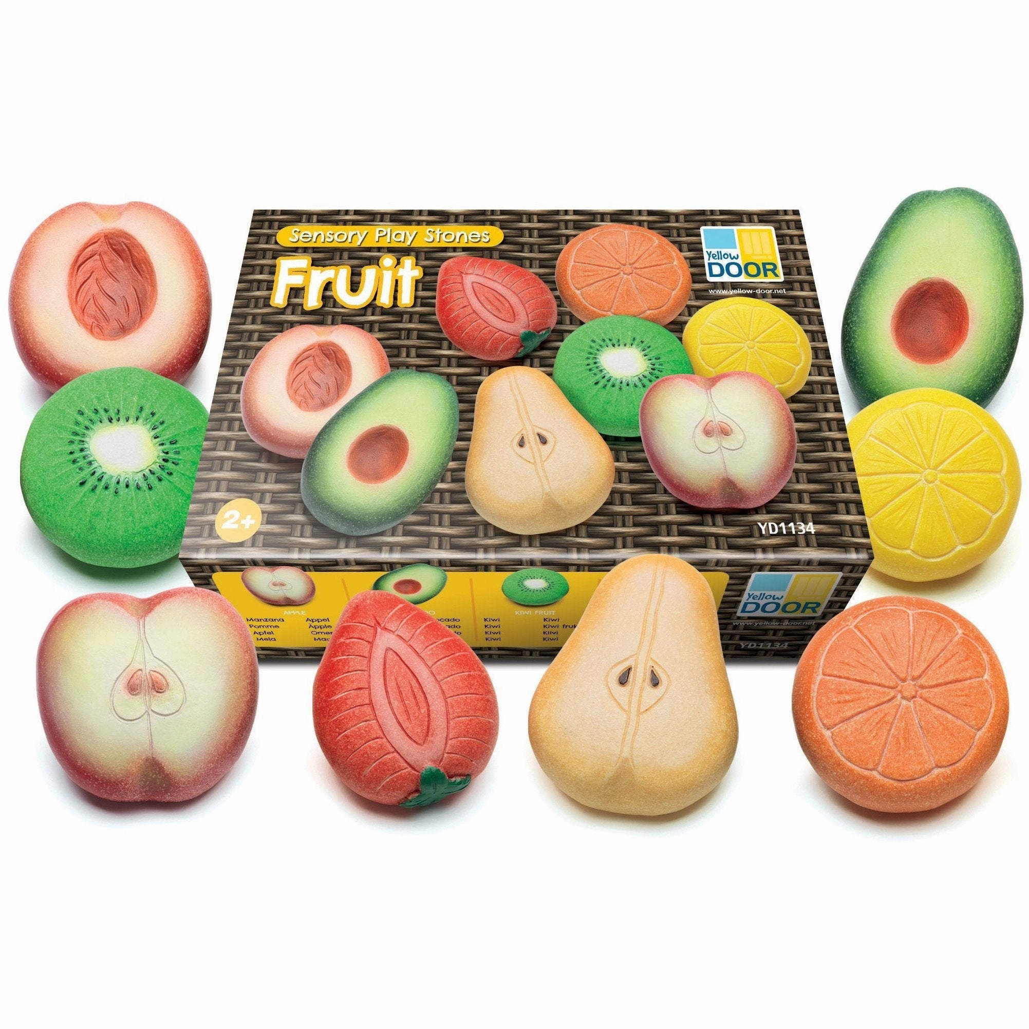 Item Collection Yellow Door Fruit Sensory Play Stones