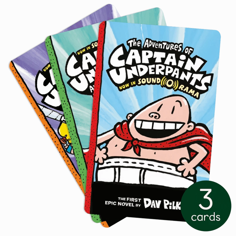 Empathy Build Interface Upgrade Yoto Captain Underpants Pack of 3 audio cards
