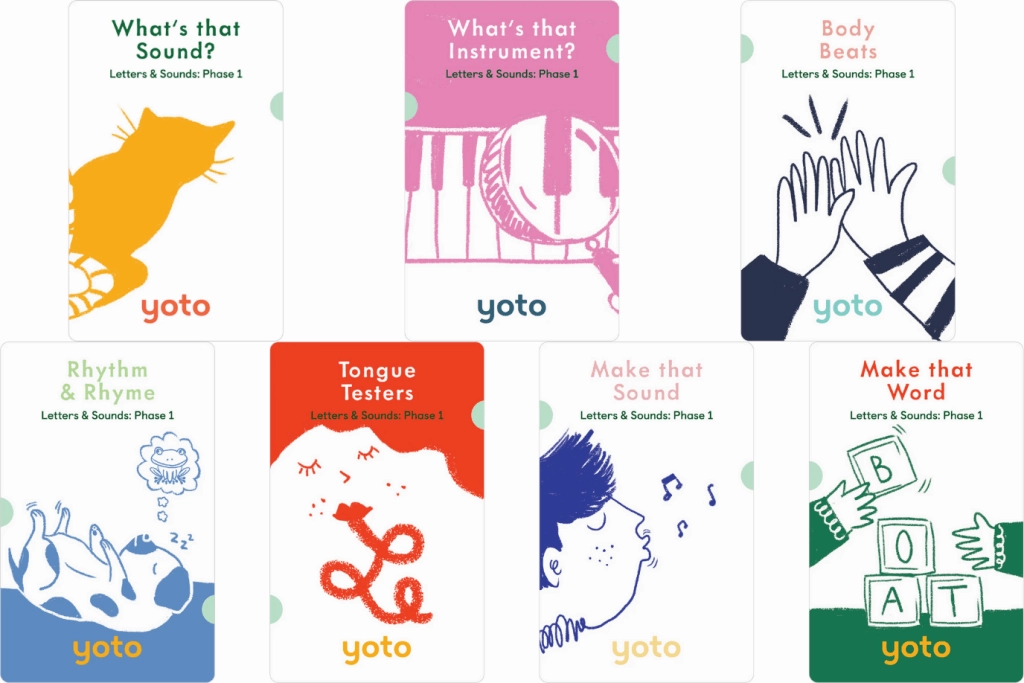 Yoto Card: Phonics: Letters & Sounds: Phase 1 (7 Cards) Ocean Save