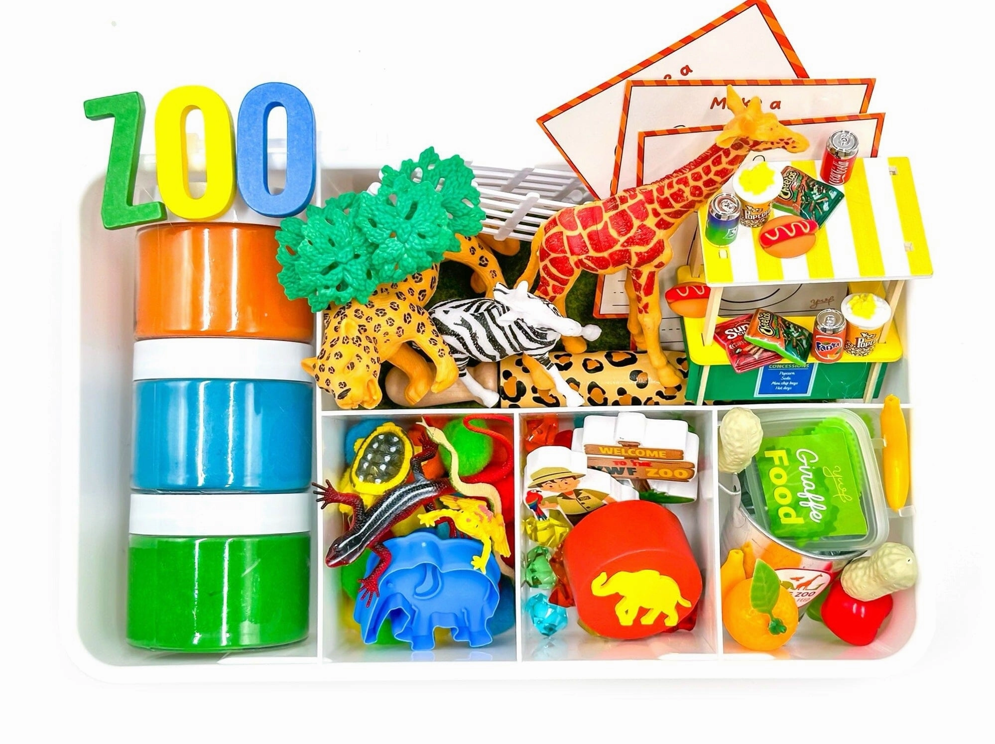 Writing Practice beach scene Zoo Keeper Sensory Kit Developmental Empathy